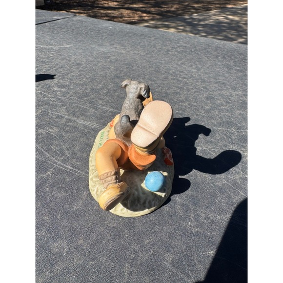 Goebel Berta Hummel Pals BH 4 1996 Figurine Germany Child Playing Dog - Picture 3 of 4